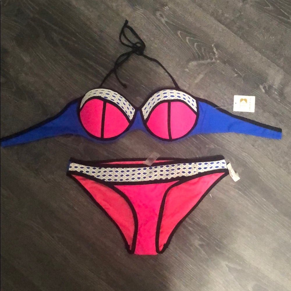 Multicolored push-up bikini